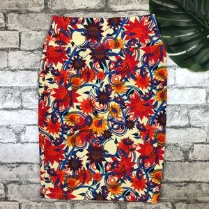 Floral Design Lularoe Cassi Skirt